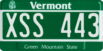 VT license plate XSS443