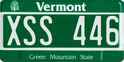 VT license plate XSS446