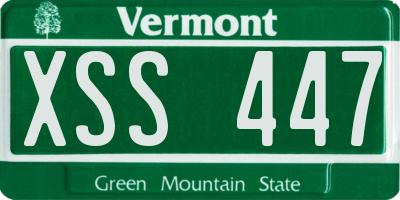VT license plate XSS447