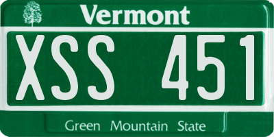 VT license plate XSS451