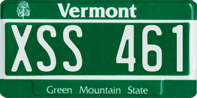 VT license plate XSS461