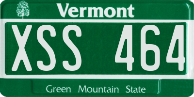 VT license plate XSS464