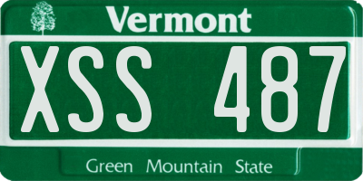 VT license plate XSS487