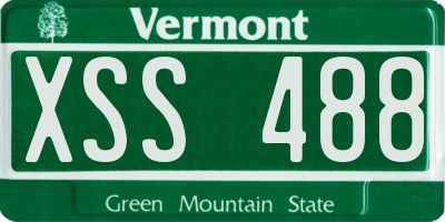 VT license plate XSS488