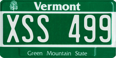 VT license plate XSS499