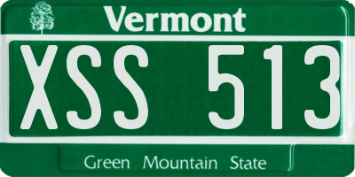 VT license plate XSS513