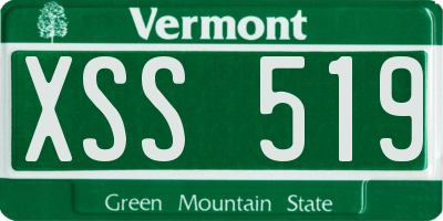 VT license plate XSS519