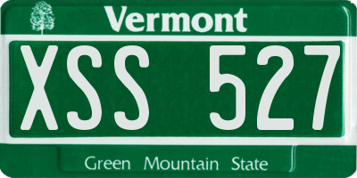 VT license plate XSS527