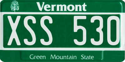 VT license plate XSS530