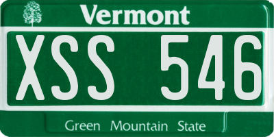 VT license plate XSS546