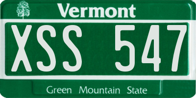 VT license plate XSS547