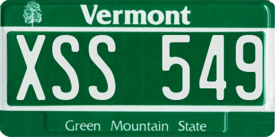 VT license plate XSS549
