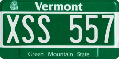 VT license plate XSS557