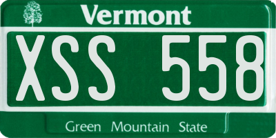 VT license plate XSS558