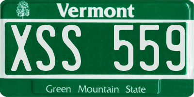 VT license plate XSS559