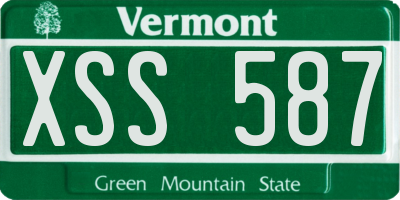 VT license plate XSS587