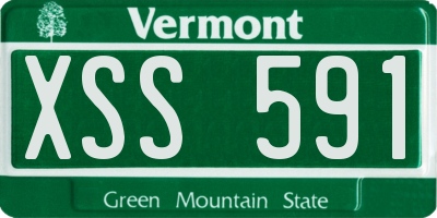 VT license plate XSS591