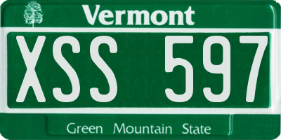 VT license plate XSS597
