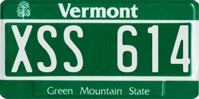 VT license plate XSS614