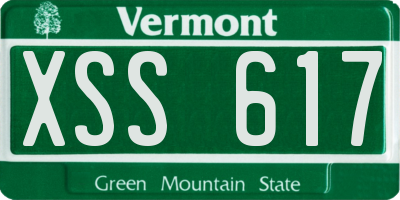 VT license plate XSS617