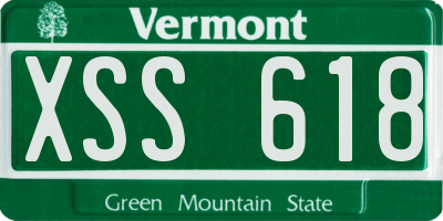 VT license plate XSS618