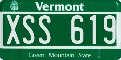 VT license plate XSS619