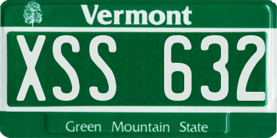 VT license plate XSS632