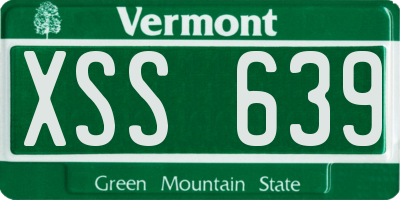VT license plate XSS639