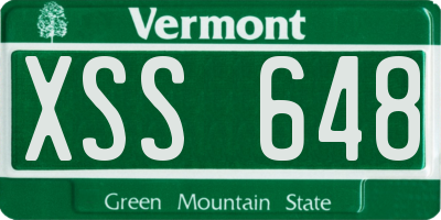 VT license plate XSS648
