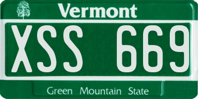 VT license plate XSS669