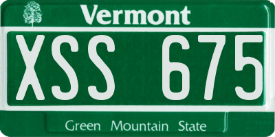 VT license plate XSS675