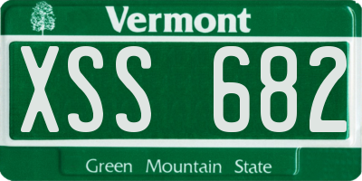 VT license plate XSS682