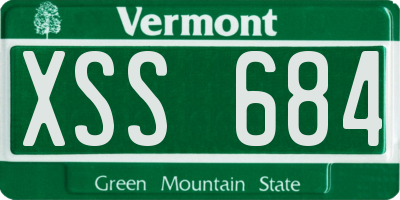 VT license plate XSS684