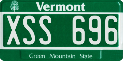 VT license plate XSS696
