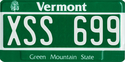 VT license plate XSS699