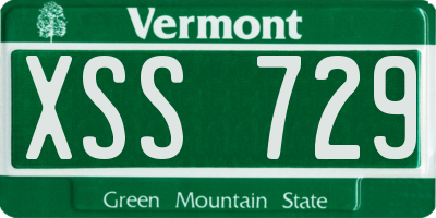 VT license plate XSS729