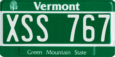 VT license plate XSS767