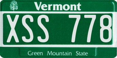 VT license plate XSS778