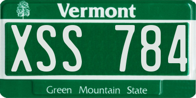 VT license plate XSS784