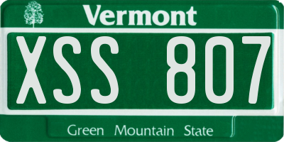 VT license plate XSS807