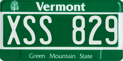 VT license plate XSS829