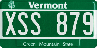 VT license plate XSS879