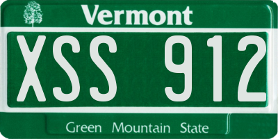VT license plate XSS912