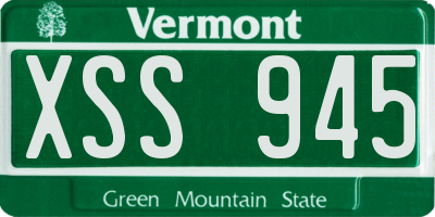 VT license plate XSS945