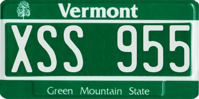 VT license plate XSS955