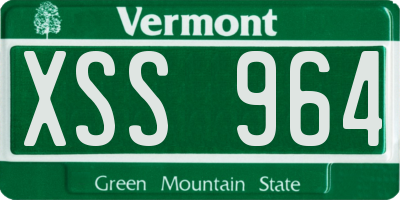 VT license plate XSS964