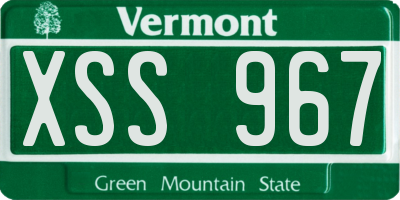 VT license plate XSS967