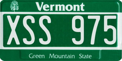VT license plate XSS975