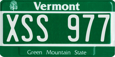 VT license plate XSS977