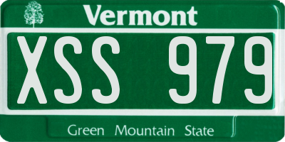 VT license plate XSS979